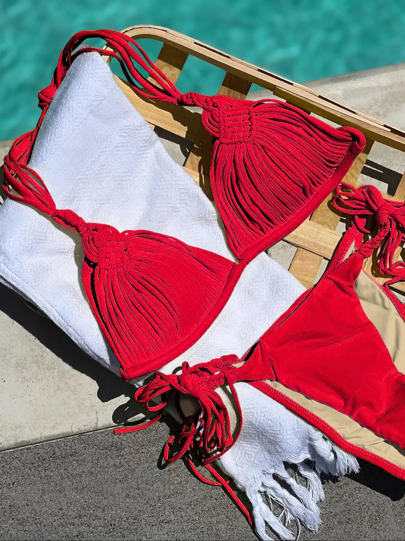 Sexy Braid Bikini Swimsuit Brazilan Bikini Set Swimwear for Women High Leg Halter Two Piece Bathing Suits Summer Female 250319