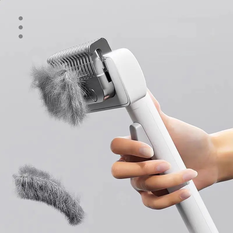 Pet fur knot cutter cat hair removal comb beauty and tool doublesided brush long curly cleaning pet products 250318