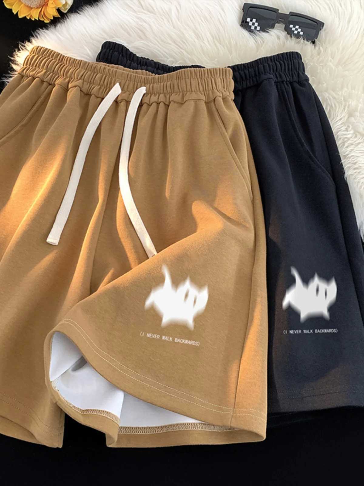 100% pure cotton high-quality hot selling shorts mens Gaussian fuzzy horror cat print shorts couple basketball shorts UNISEX W250319