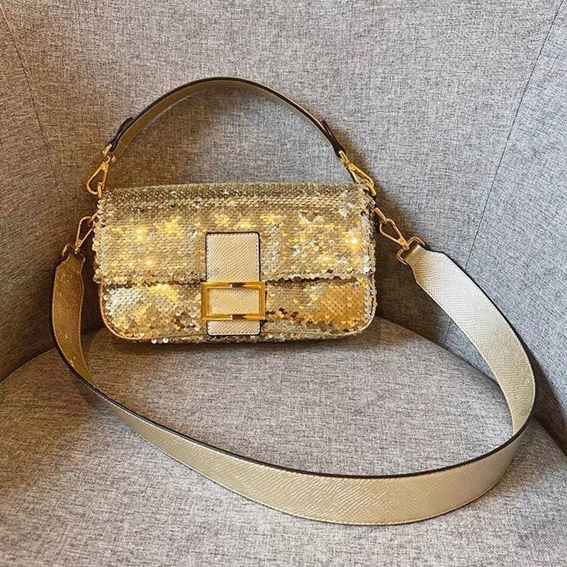 Designer Bag Sequins Sequin Shoulder Bags Party Handbags Leather PINK Clutch Bag Luxurys Handbags