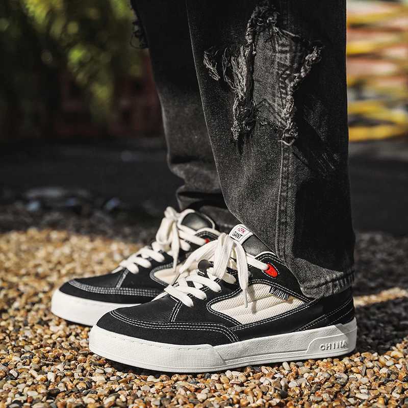 Harajuku Skateboarding Shoes Men Fi Beige Breathable Mens Skate Shoes Casual Man Sneakers hbre shoes Y250318