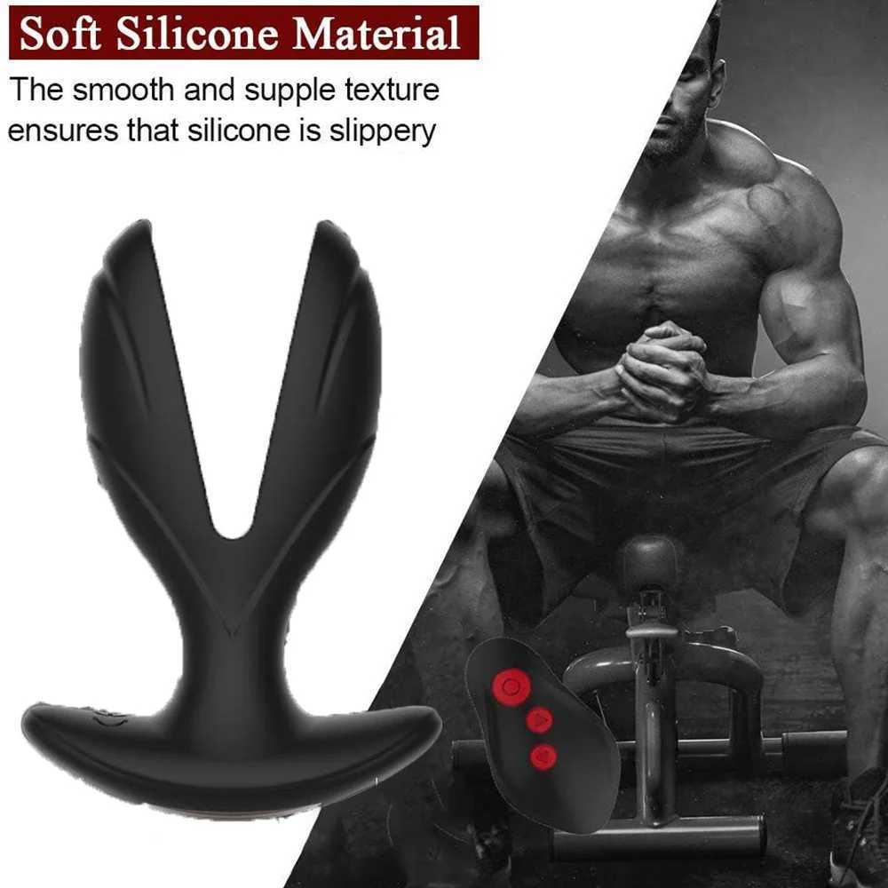 Electric shock pulse anal vibrator vibration extender plug prostate massager suitable for men women G-spot vibrator sex toy coupler W250319