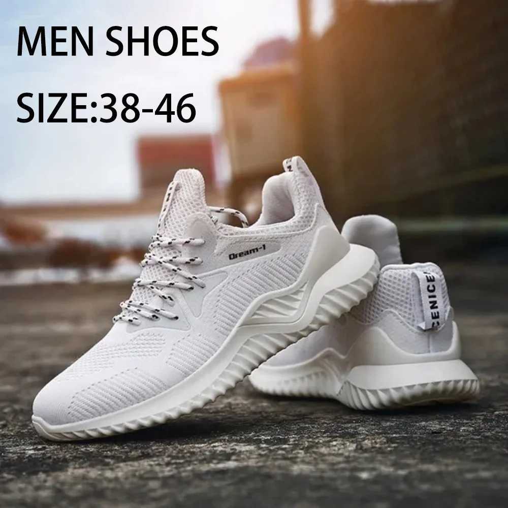 Mens Running Shoes Breathable tennis Outdoor Sports Shoes Causal sneakers Men Plus Size Shoes 38-46 Z250319