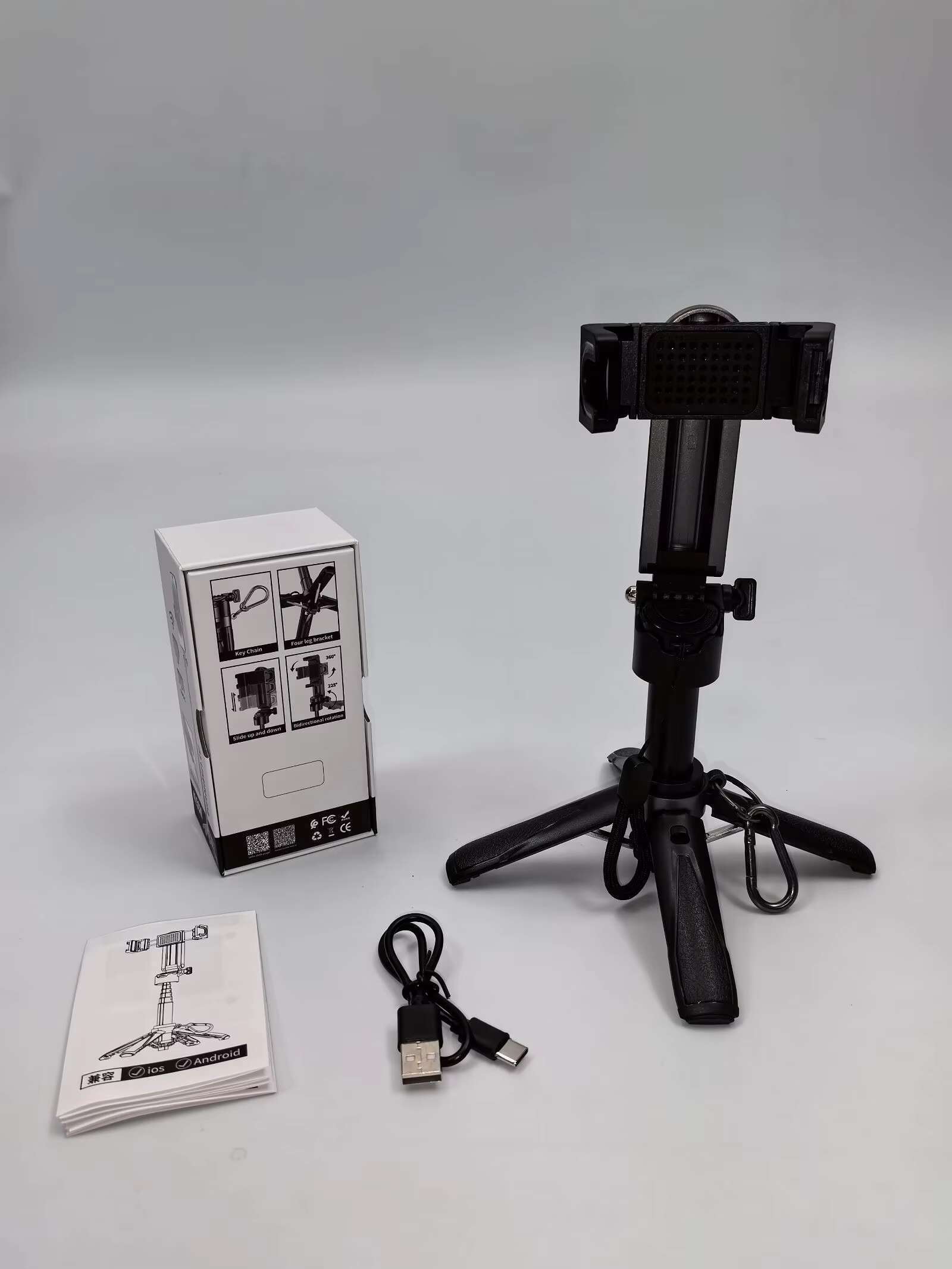 P15Mini Selfie Stick Tripod 3 in 1 Phone Stand With Detachable Remote for Vlog