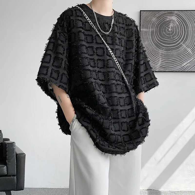 2024 Men Half Sleeved Summer Korean T-Shirt High Quality Loose Basic Shirt Casual Top Tees Tshirts Heiveywweight ShirtsT250318