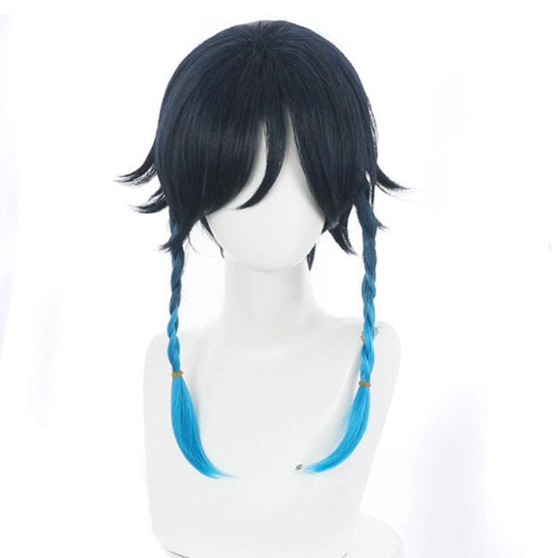 Kanos Genshin Impact Wendy Venti Gradual Blue Braid Anti Warping Style Cos Wig