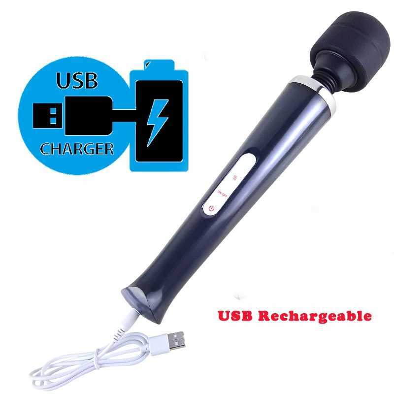 Powerful Magic Wand Vibrators for Women Clitori Stimulator Big AV Stick Vibrator Female G Spot Massager Adult Sex Toys for Woman W250319