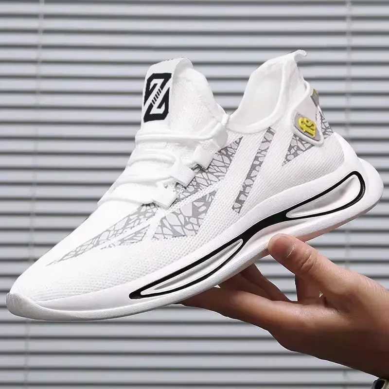 Mens Casual Sneakers Slip on Breathable Shoes Athletic Sport Running Shoes Comfortable Walking Training Tennis Shoes Z250319