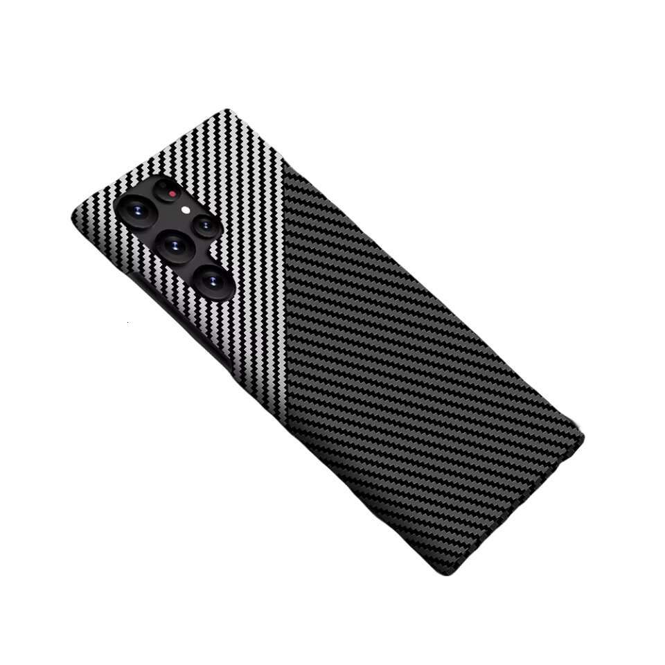 High Quality New Arrival for Samsung S24 S23 S22 S20Ultra Hard Slim Carbon Fiber Mobile Phone Case
