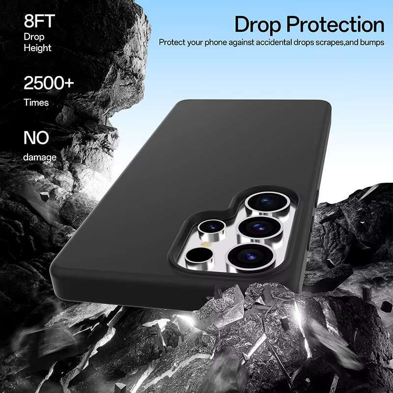 Soonleader Free Sample Custom Microfiber Liquid Silicone Phone Case Cover for Samsung S25 Plus Ultra