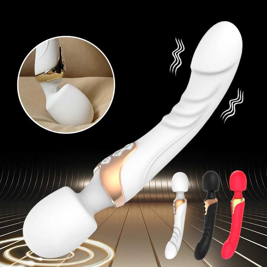 Powerful vibrator Dildos stick suitable for women 10 mode clitoral stimulator G-spot vaginal massager adult sex toy W250319