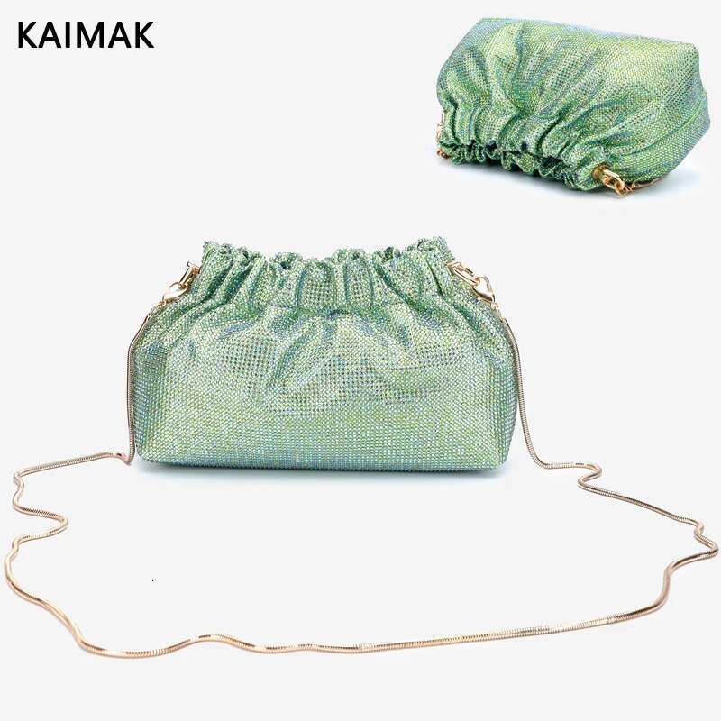 Newest Ladies Dinner Wedding Bridal Wallet Party Christmas Gift Crossbody Stone Crystal Rhie Dia Evening Bag