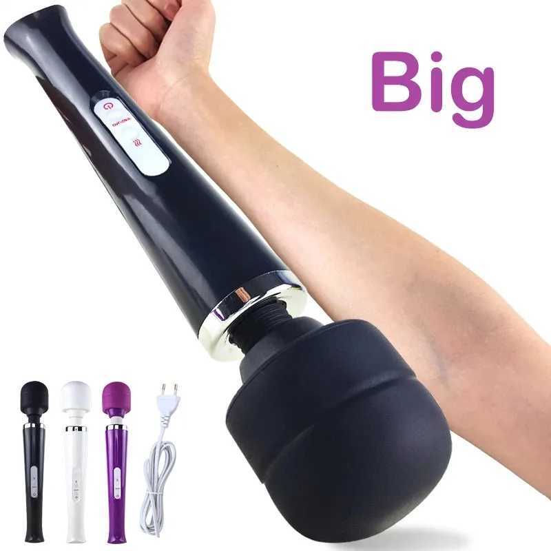 Super Big Magic Wand Huge Female Vibrator Vagina Clitoris Massager Intimate Goods Erotic Products Anal Sex Toys for Woman Adults W250319