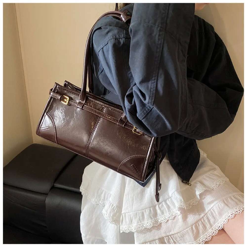 Tote Women's Messenger Black Shoulder Wallet Soft Leather Cross-Border Bag Handbag Women's