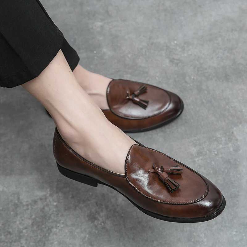 Men Formal Shoes Tassel LoafersXJ250319