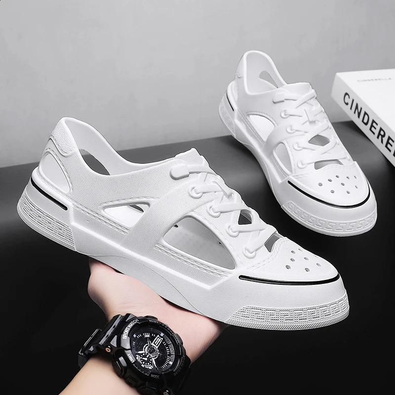Summer comfortable mens garden chlorine sheet breathable EVA injection shoes casual sandals womens beach slide water shoes chlorine sheet 250317