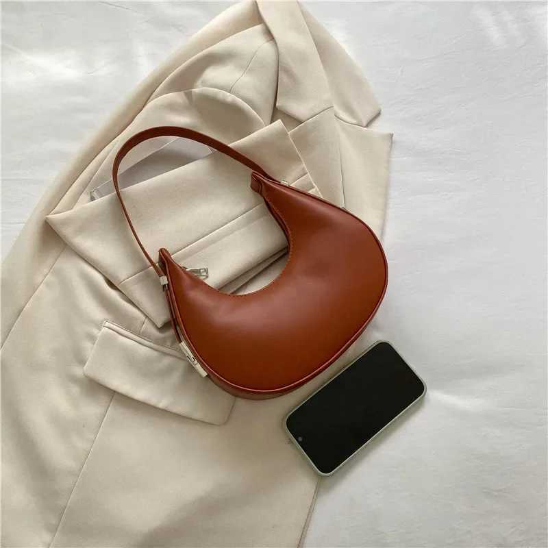 Fashion Luxury Design PU Leather Hobo Shoder Bag Wen Small Clutch Handbag Purse Fem Underarm Bag Travel Totes Z250318