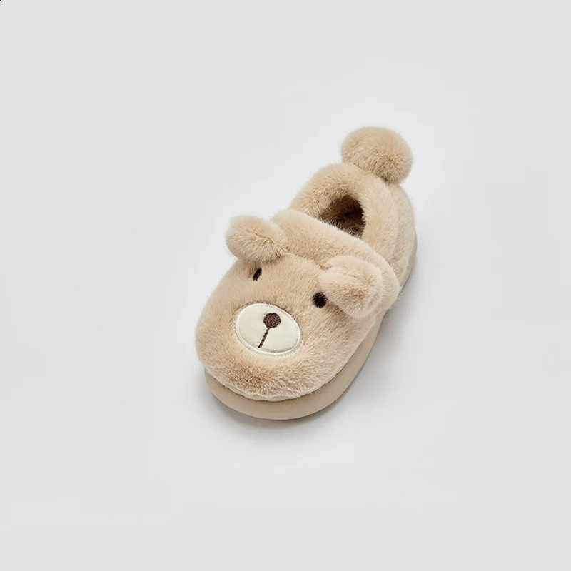 Dave Bella Childrens Plush Slide Childrens Cute Home Shoes Winter Warm and Soft Childrens Slide Baby Boys and Girls DB4238341 250318