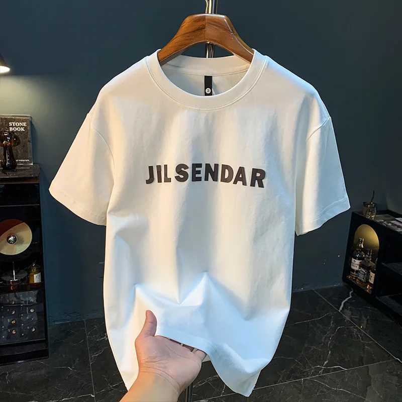 Fashionable and minimalist printed short sleeved T-shirt suitable for summer street fashion loose half sleeved topT250318
