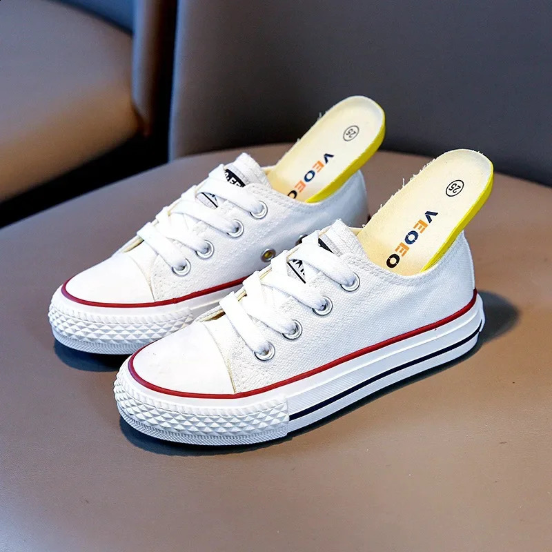 Children Canvas Shoes Boys Girls Low-top Sneakers Student Running Sports Shoes Kids Casual Sneakers Tennis Children Sneakers 250319