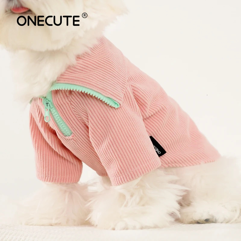 Pet Leg Zipper Shirt Small and Medium Dogs Autumn Warm and Windproof Fashionable Clothing Cotton Clothes for Puppies 250318
