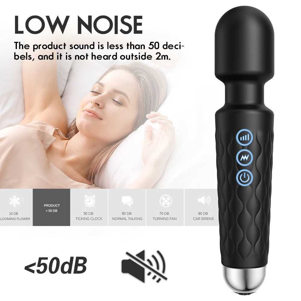 Powerful Clitoris Stimulation Adult Personal Silicone Sex Toy Magic Av Wand Massager Dildo Masturbator Vibrator For Women Female W250319