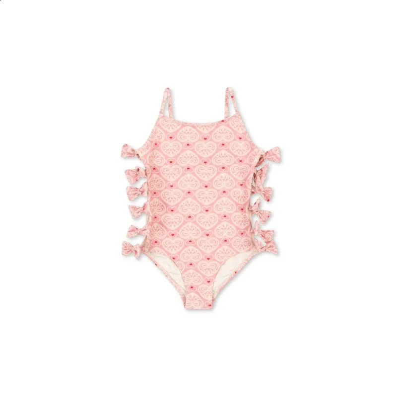 Girl Swimwears Bow Love Baby Swimwear Kids Vacation Sunscreen Swimsuits Bikini Teen Swimsuit for Girls Bikinis Biquini Mayo 250319