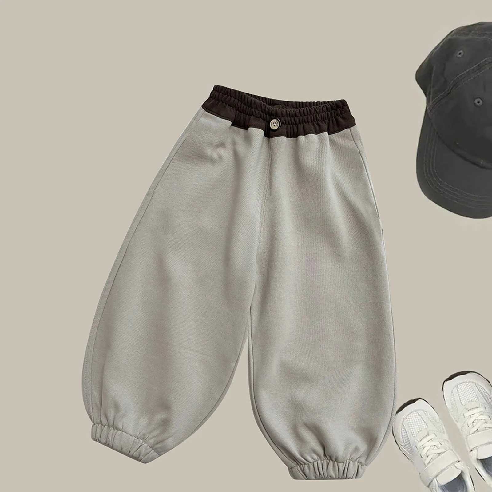 Spring and summer printed soft casual clothing sports pants loose casual cotton baby sports pants cat baby clothingT250318