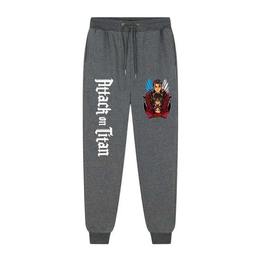 Hot Selling Japanese Anime Attack on Titan Print Mens Womens Mens Jogging Pants Hip Hop Streetwear Mens Sweatpants S-3XL X250319