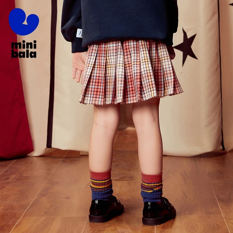 Mini Bala Skirt Girls Skirt Spring Girls School JK Style Pleated Skirt Stylish Mini Skirt 250319