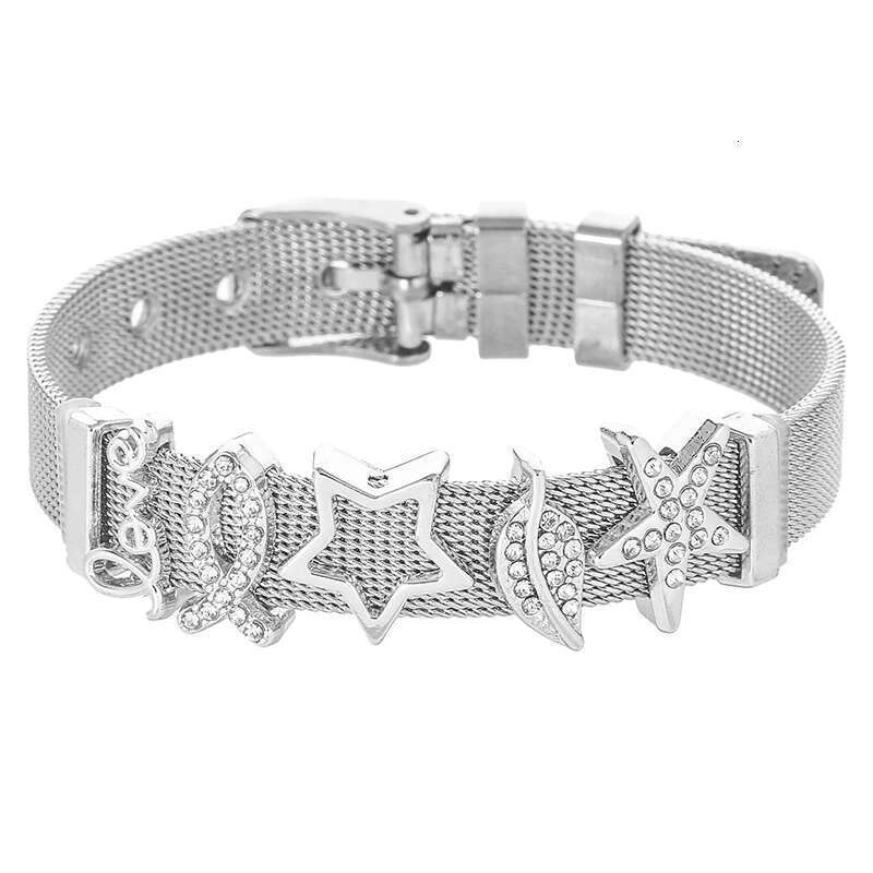 Moments Halo Chain Buckle Snake Bone Chain DIY Beads Charm Bracelet Bangles For Women Jewelry Making Gift Special Offer