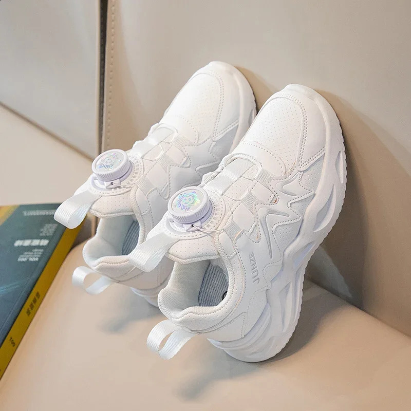 Pink and White Dad Shoes for Baby Fashion Children Comfortable Breathable Sneakers Non-slip School Casual Walking Footwear 250319