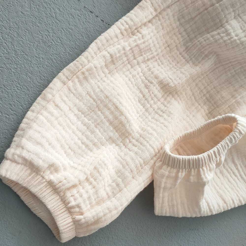 Summer boys and girls cotton linen pants casual baby loose harem pants girls breathable pants childrens clothingT250318