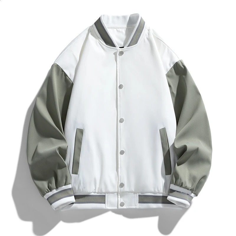 Mens sports jacket Plus size 10XL spring and autumn slim fit casual baseball collar loose sleeping day 250317