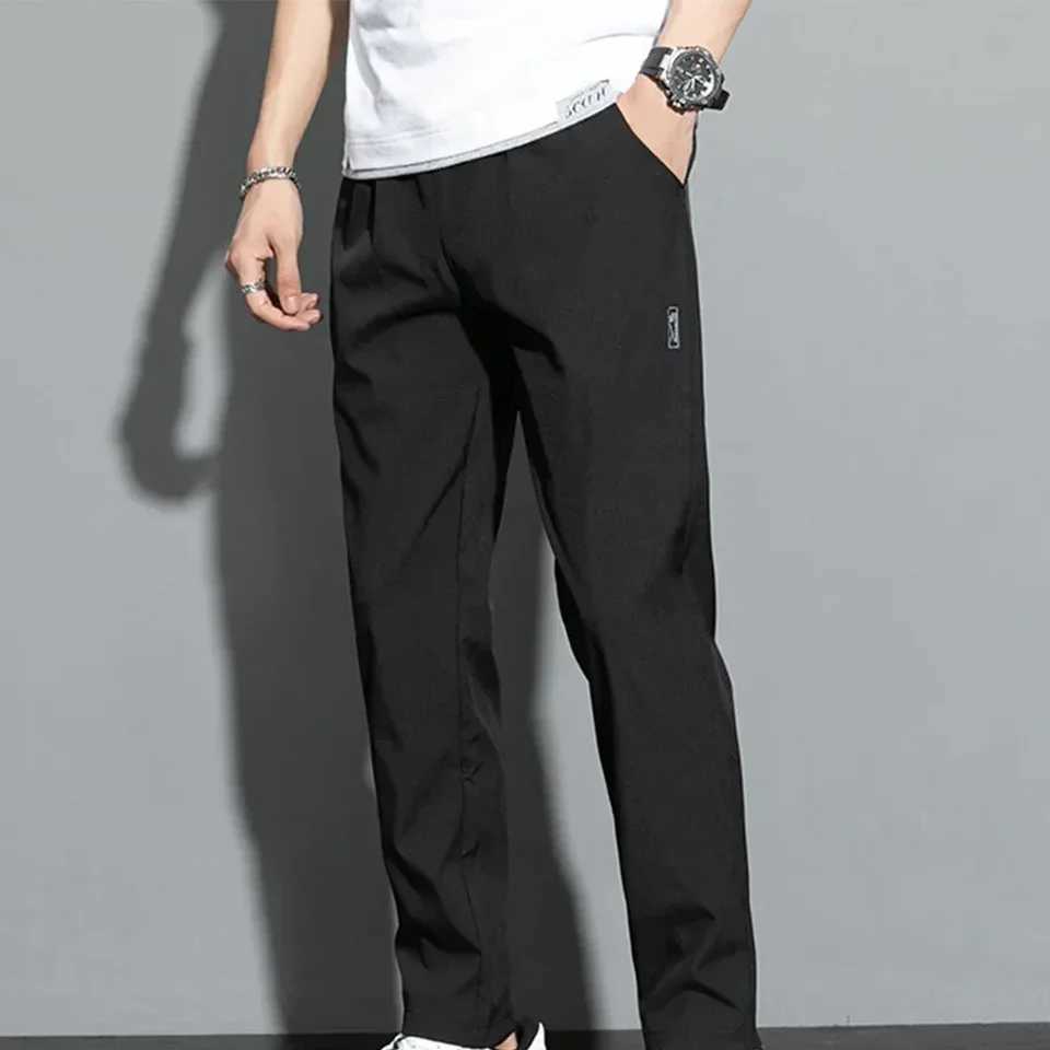 Autumn Pants Men Fitness Sportswear Tracksuit Elastic Waist Sweatpants Cotton Trousers Loose Gyms Jogger Track Pants Mens M- 5XL X250319