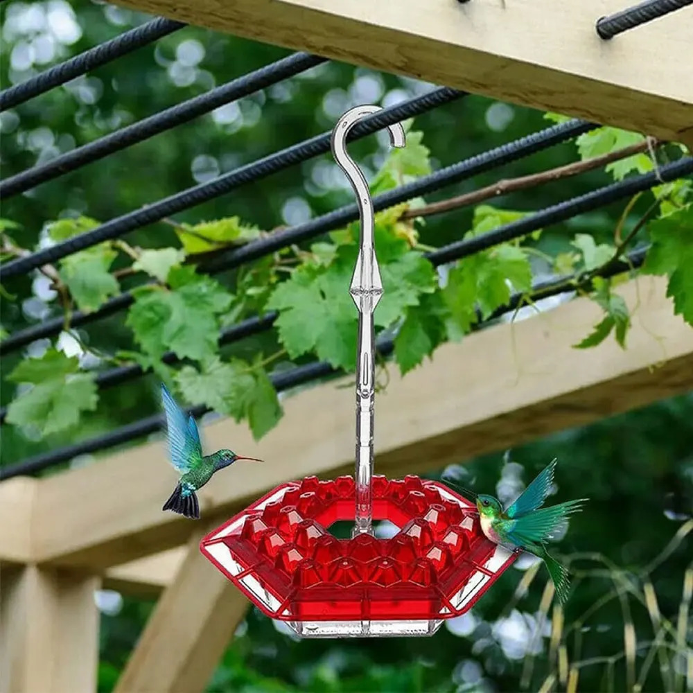The hummingbird feeder for outdoor hanging is easy to clean and refill equipped with Perch builtin ant moat 250318