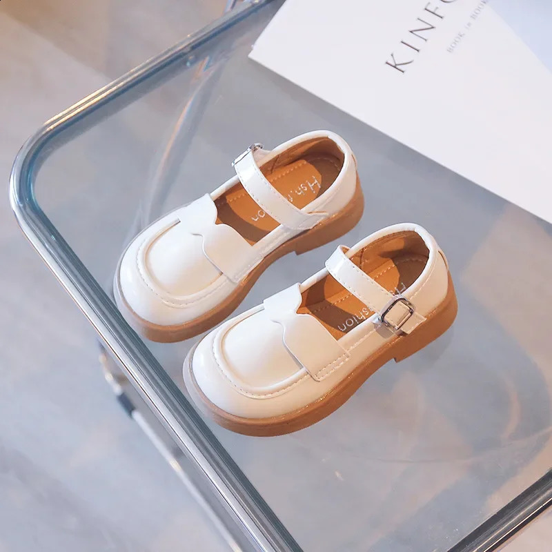Baby Girl PU Shoes Wedding Party Daily Lolita Fashion Kids Flats Sweet Princess School Loafer 2335 Footwear 250319