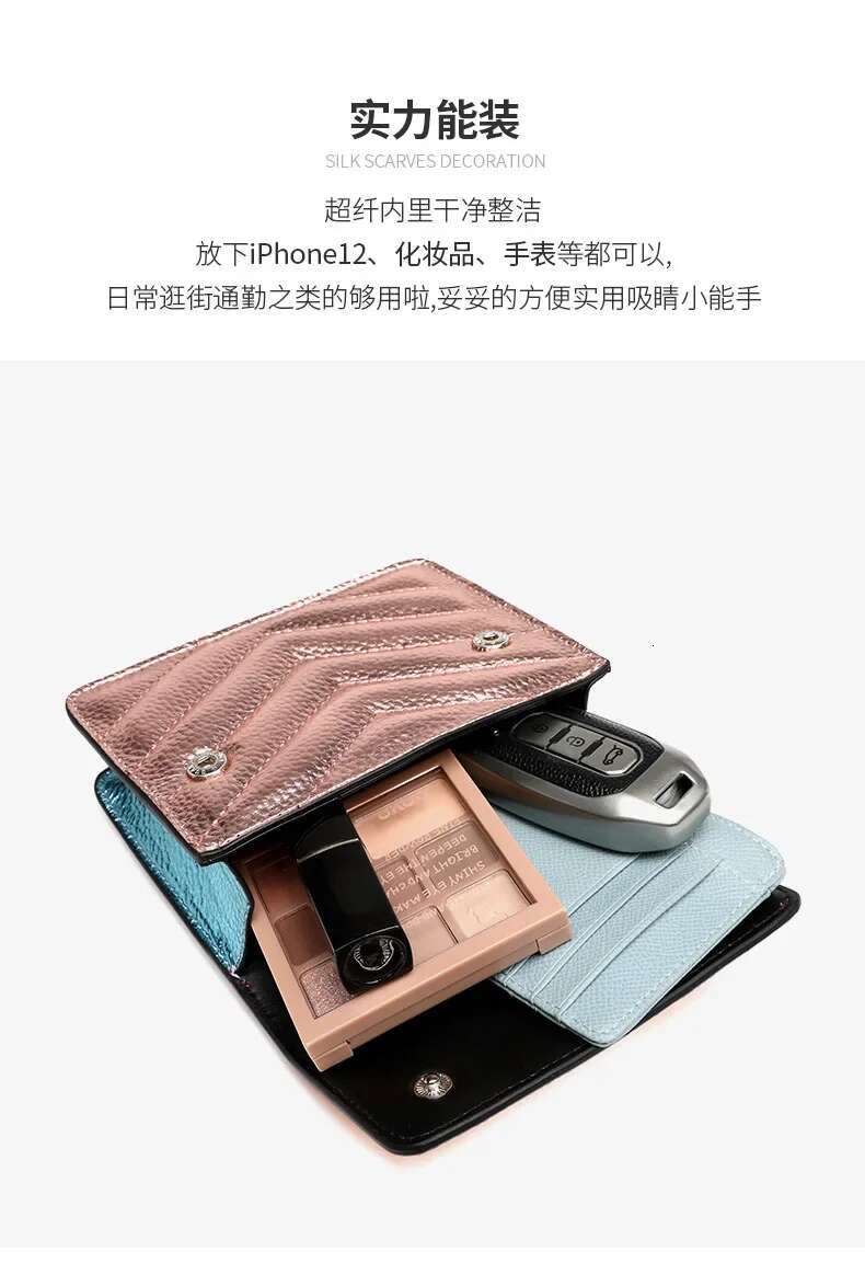 2024 New Fashion Women's Chain Shoulder Crossbody With Eagle Head Detail And Premium Small Square Bag