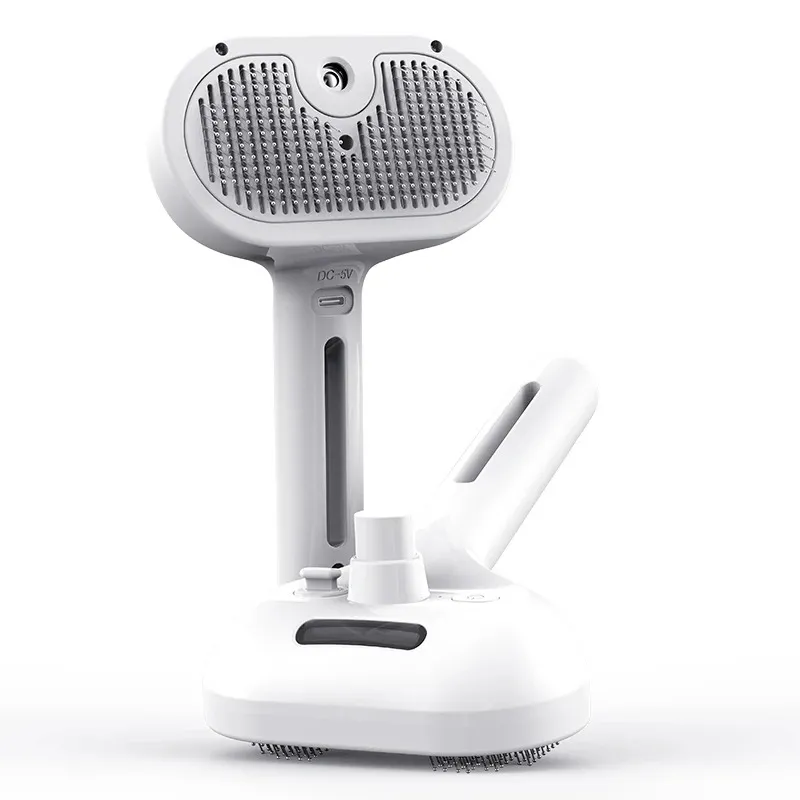 Pet Automatic Spray Hair Comb Cat Hair Straightening Brush for Pets Dog Rechargeable Hair Removal Comb Cat Grooming Brush