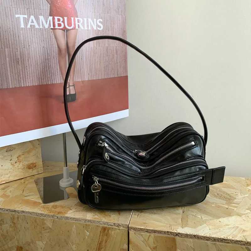 Brand Designer Fashion Mti-zipper Motorcycle Bag Mti-classic Wens Handbag Sweet Trend Crossbody Bag Par Shoder Bag Z250318