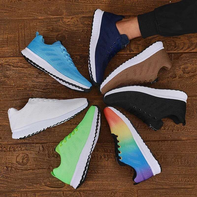 2025 New Men's Colorful Designer Fashion Luxury Design Lightweight, Breathable, Comfortable, Durable Mesh Training Sneakers