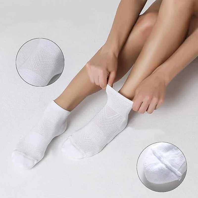 6 pairs of mens running socks comfortable sweat absorbent breathable pads shock-absorbing basketball sports casual socks X250319