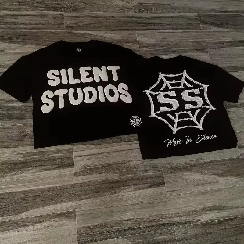 Trendy Fashion Letters Cartoon Print Oversized Short-sleeved Men Y2k Harajuku Hip-hop Retro Loose Casual T-shirts Women 250319