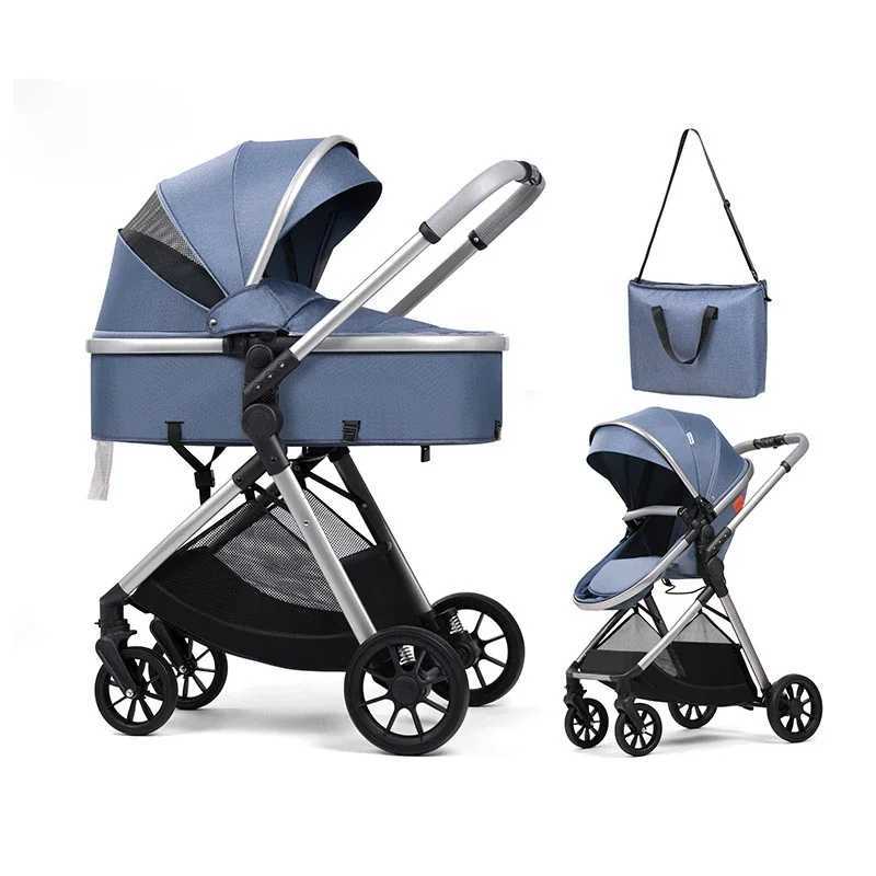 2-in-1 multifunctional baby stroller baby stroller can be seated or lying down high landscape baby stroller for newborns Z250319