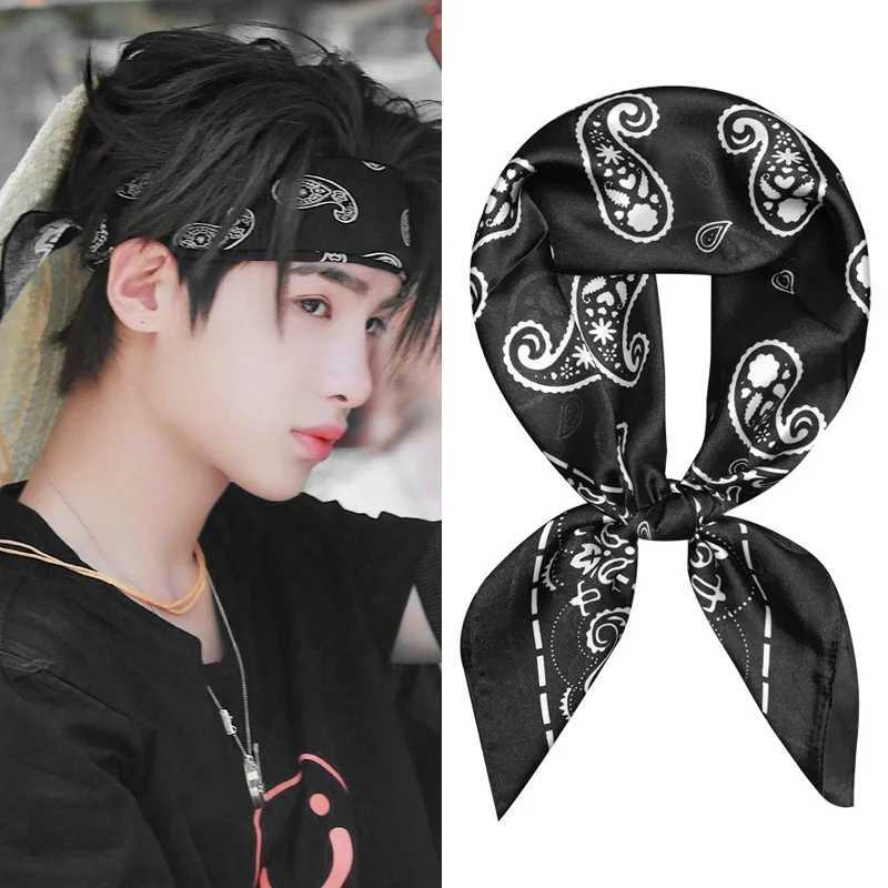 Scarf Mens Silk Scarf Tie Small Strip Pocket Square Neckline Scarf Artificial Silk Small Square Towel Boys X250319