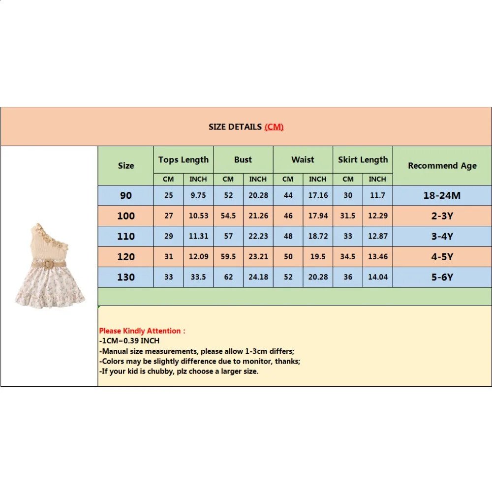 2PCS Kids Baby Girl Clothes Set Retro Off-Shoulder Top Flowers Skirt Summer Cute Sense Of n Suit For Child Girl 1-6 Years 250319
