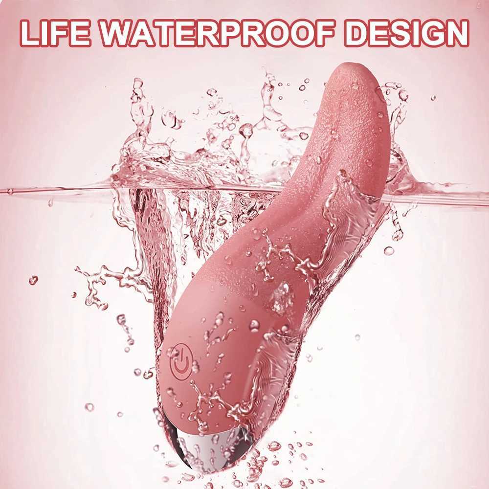 Dildo sex toy vibrator masturbation tool female tongue licking labia stimulator vibrator couple sexual behavior adult product W250319