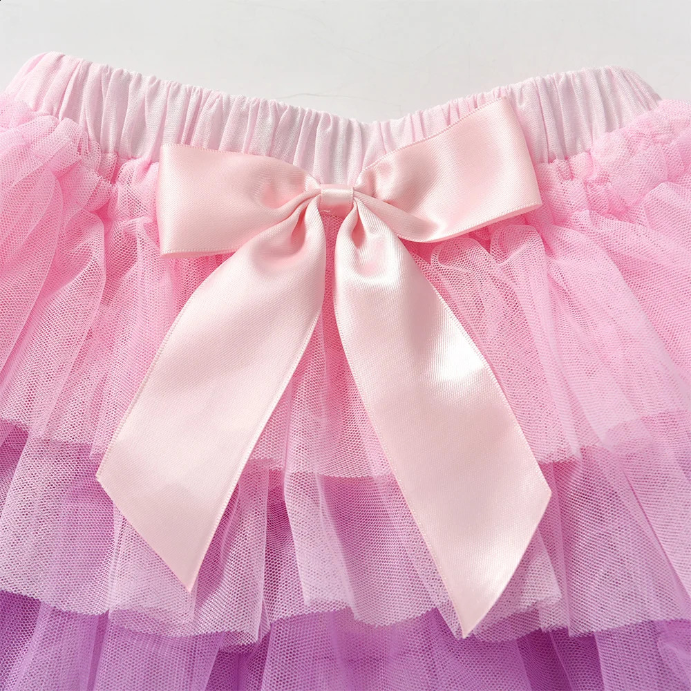 VIKITA Girls Tulle Tutu Skirts Kids Princess Layered Ball Gown Pettiskirt Ballet Dance Party Birthday Cake Sweet Mini Skirt 250319