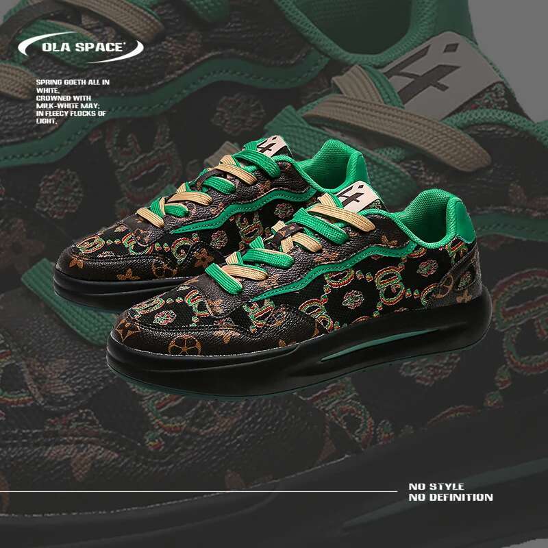 2025 New Men's Printed Trendy Designer Fashion Shock Absorber Board Day Wear Outdoor Casual Shoes