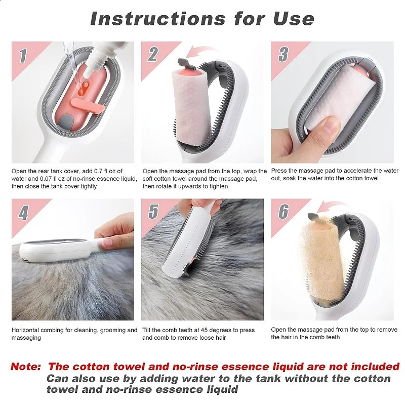 Cat and dog hair removal comb doublesided pet grooming brush cleaning cat adhesive tool 250318
